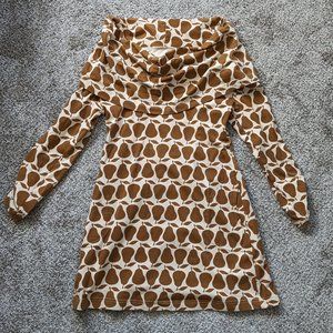 Effie's Heart Cowl-Neck Pear Print Dress